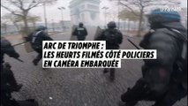Arc de Triomphe : les heurts filmés côté policiers en caméra embarquée