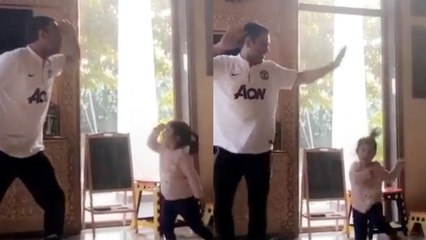 MS Dhoni takes dancing class from Ziva Dhoni, Watch Video  | वनइंडिया हिंदी