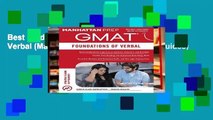 Best product  GMAT Foundations of Verbal (Manhattan Prep GMAT Strategy Guides)