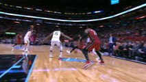 Wade threads needle between his own legs