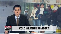 First cold weather advisory issued in South Korea
