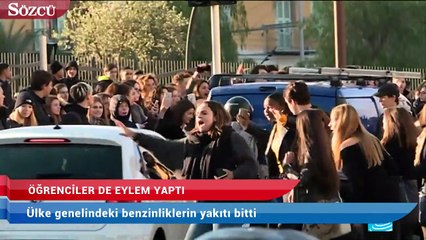 Öğrenciler de eylem yaptı