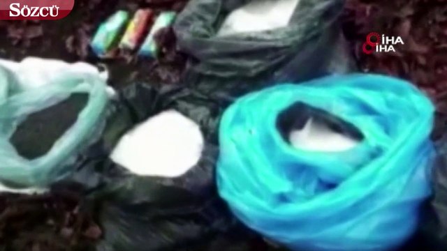 Amanoslar'da 15 kilo patlayıcı, 20 kilo amonyum nitrat ele geçirildi