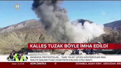 Patlayıcı imha edildi