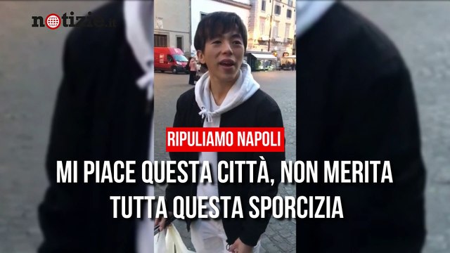 Questa città non merita di essere sporca Il giovane giapponese ripulisce Napoli | Notizie.it