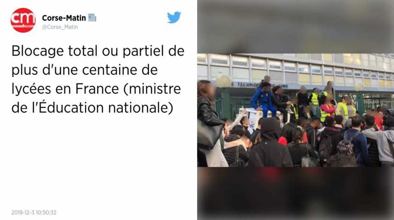 Lycées. Blocage total ou partiel de plus d'une...