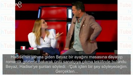 Beyaz sevgili olmayı önerdi O Ses Türkiye'de Hadise'nin o anki haline bakın