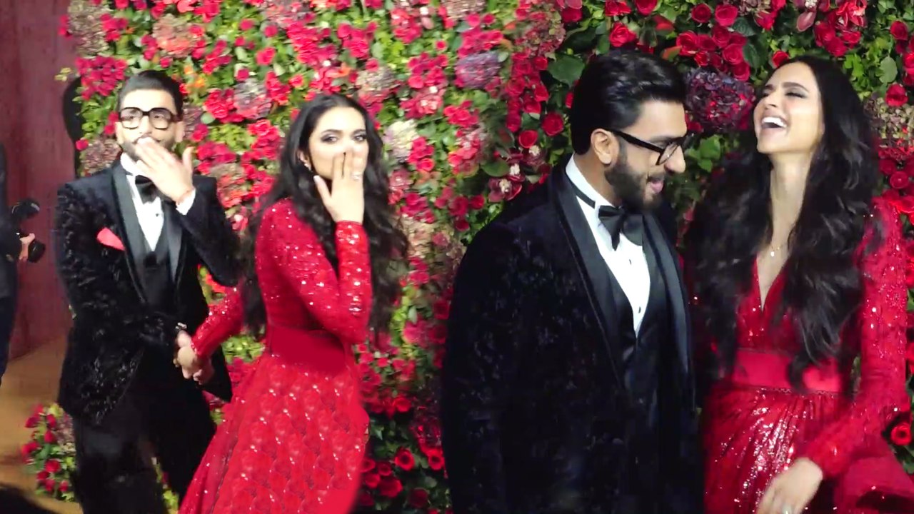 Ranveer Singh & Deepika Padukone's GRAND Wedding reception for Bollywood Stars