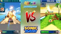 Oddbods Turbo Run Vs Sonic Dash - FUSE Vs ROUGE
