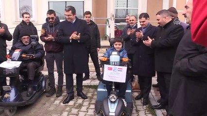 Yurt dışından gönderilen engelli araçlar sahiplerine teslim edildi - ERZURUM