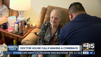 Doctor house calls making a comeback