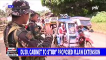 Du30, cabinet to study proposed martial law extension
