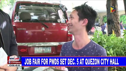 Job fair for PWDs set Dec. 5 at Quezon City Hall