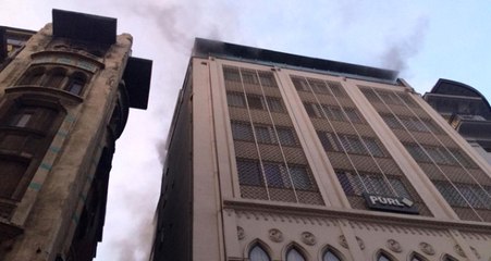 Karaköy'de 9 Katlı Otelde Yangın Çıktı! Olay Yerine Çok Sayıda İtfaiye Sevk Edildi