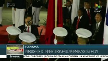 Xi Jinping llega a Panamá en su primera visita oficial