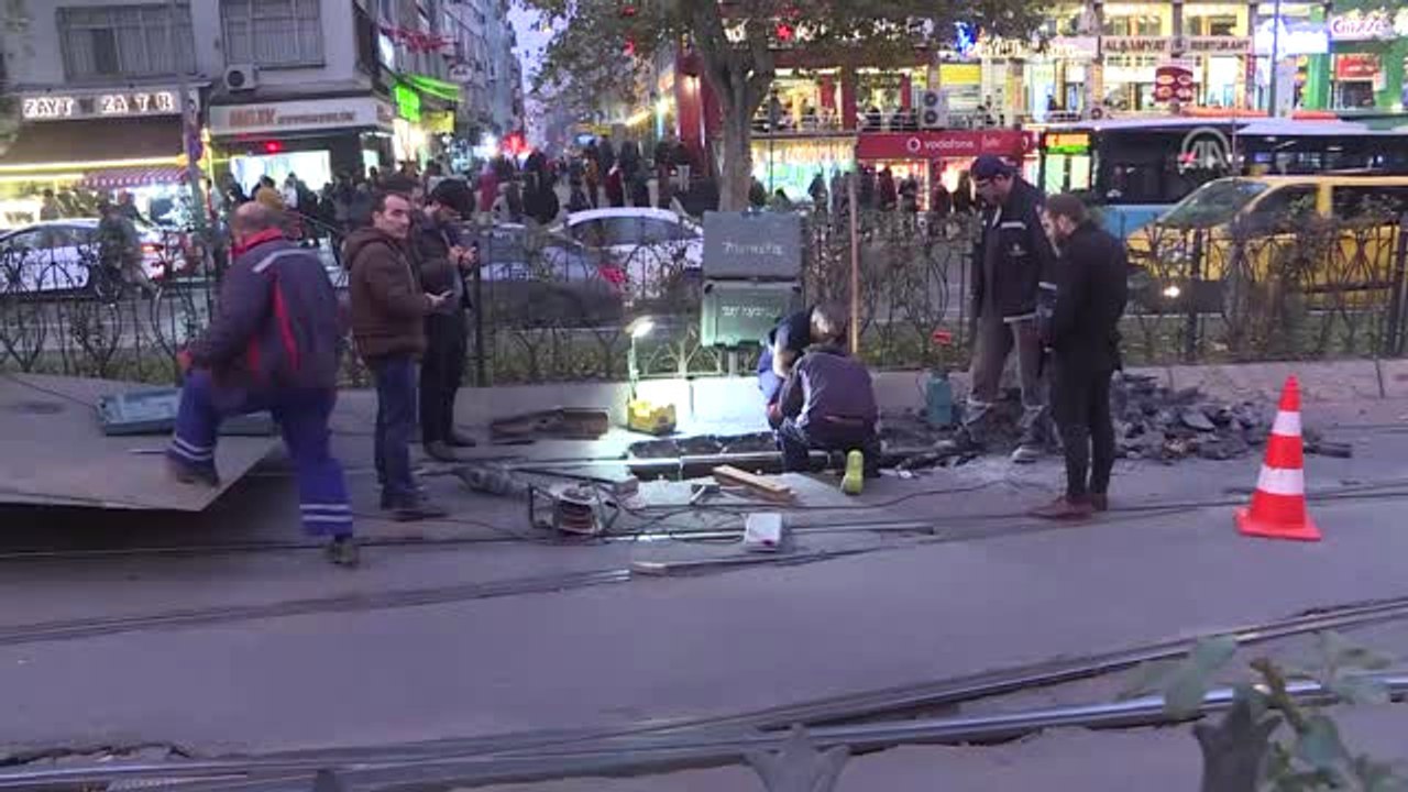 Kabataş-Bağcılar Tramvay Hattında Meydana Gelen Arıza Giderildi