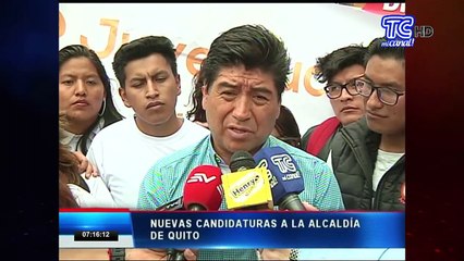 Nuevas candidaturas a la alcaldía de Quito