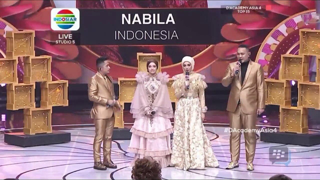 Nabila  terbaik untuk malam ini dari 3 pserta