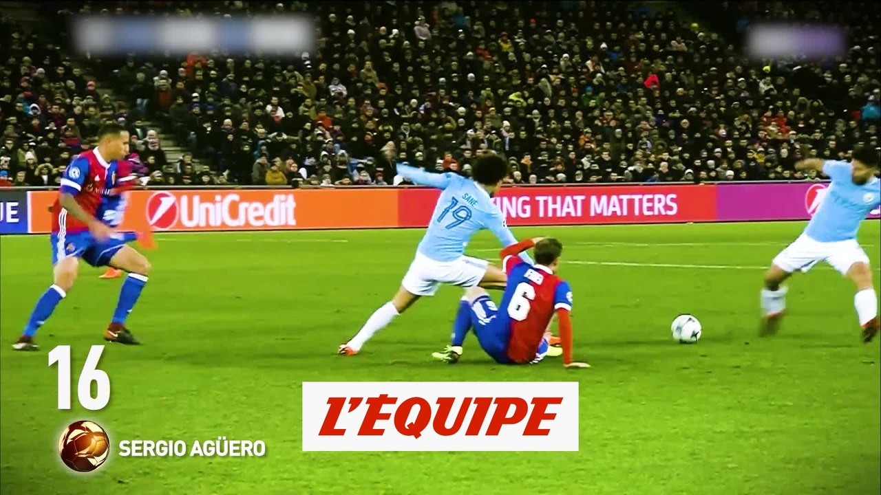 Sergio Agüero (Manchester City) 16e du classement - Foot - Ballon d'Or