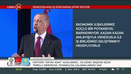 Başkan Erdoğan Venezuela'da