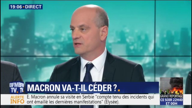 Ras-le-bol fiscal: Jean-Michel Blanquer estime qu' il faut faire d'un mal un bien, c'est-à-dire une refonte fiscale