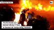 Major fire erupted behind Infinity IT Park in Mumbai