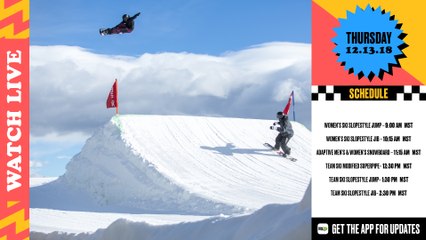 Day 1: 2018 Dew Tour Breckenridge – Women’s Ski Slopestyle Final, Men’s & Women’s Snowboard Adaptive Presented by Toyota + Ski Team Challenge