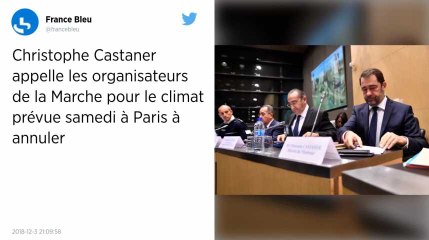 Christophe Castaner se dit contre le maintien de la marche pour le climat samedi à Paris