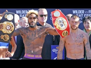 Tải video: Deontay Wilder vs. Tyson Fury UNDERCARD WEIGH IN & FINAL FACE OFFS