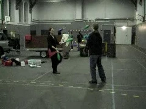 Duo de jongle massues