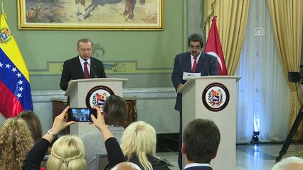 Erdoğan-Maduro ortak basın toplantısı - CARACAS