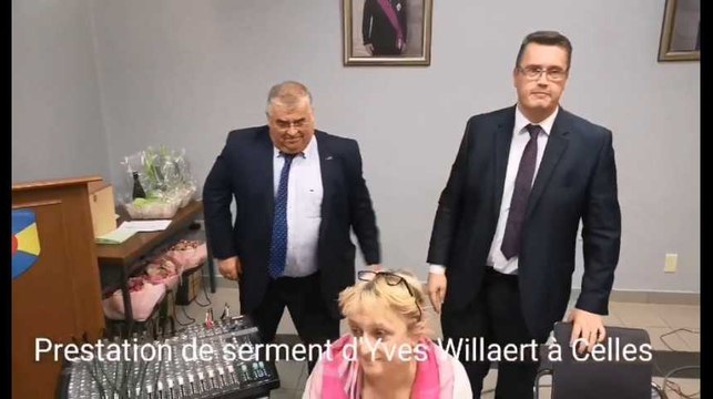 Celles: prestation de serment d'Yves Willaert