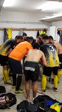 La joie des séniors1 après leur victoire face à Cazouls