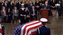 Vice President Pence Speaks While President George H. W. Bush Lies In State in The Capitol