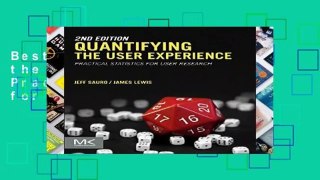 Best product  Quantifying the User Experience: Practical Statistics for User Research