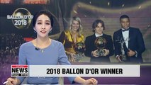 Croatian midfielder Luka Modric wins Ballon d'Or 2018