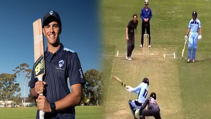 Australian teen sensation Oliver Davies hits 6 sixes in an over | वनइंडिया हिंदी