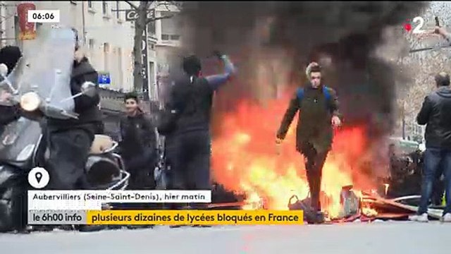 Gilets jaunes : Des centaines de jeunes bloquent plusieurs dizaines de lycées à travers la France