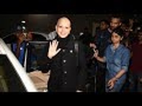Sonali Bendre Returns To Mumbai With Husband Goldie Behl