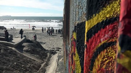 Escalar el muro México-EEUU, el desafiante intento de migrantes