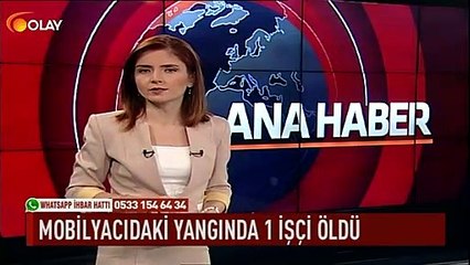 Mobilyadaki yangında 1 işçi öldü