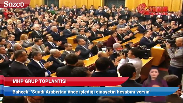 Bahçeli: 'Suudi Arabistan önce işlediği cinayetin hesabını versin'