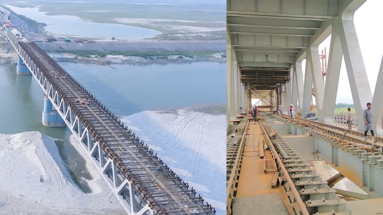 Bogibheel Bridge : Train runs on India's Longes...