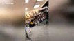 Footage shows the moment students duck under tables as 7.0-magnitude strikes Anchorage, Alaska
