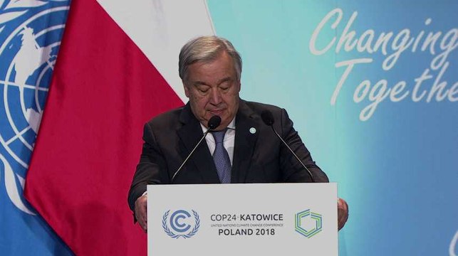 COP24: la mise en garde de Guterres sur le climat