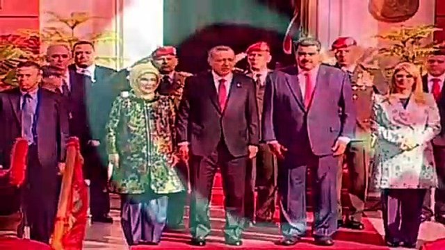 Venezuelalı askerlerden Erdoğan'a jest; İstiklal Marşı'nı okudular