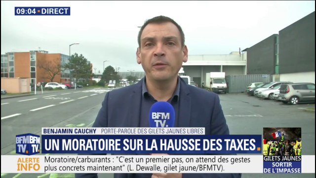 Benjamin Cauchy (gilet jaune) sur le moratoire: Nous n'allons pas nous contenter d'une miette, nous voulons la baguette