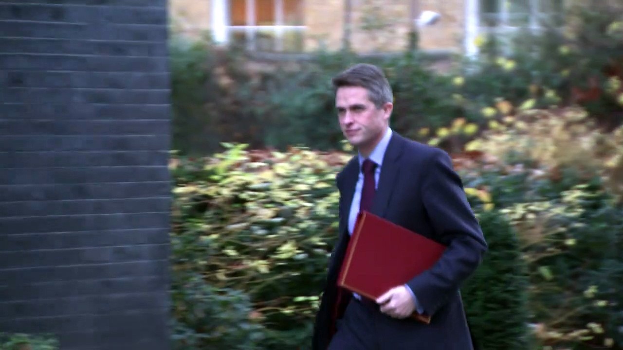 Cabinet members arrive at Downing Street