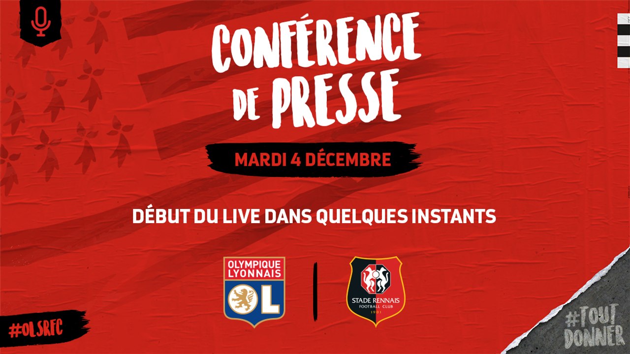 J16. Lyon / Stade Rennais F.C. : Conférence de presse