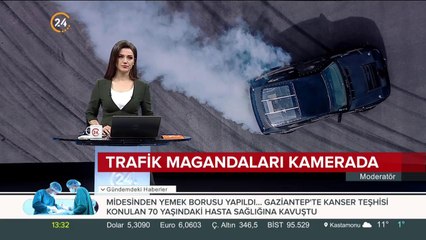 Trafik magandaları kamerada